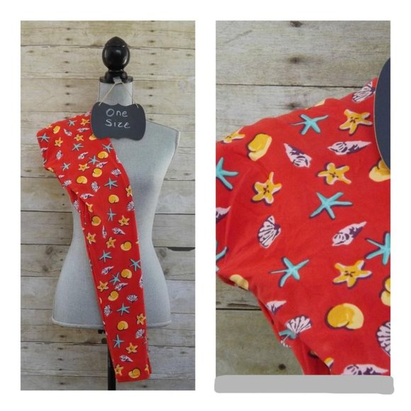 NWT OS One Size LuLaRoe Legging - Seashell Print1 - Picture 1 of 1